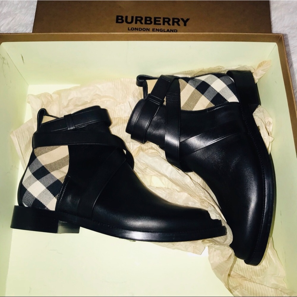 COPY - Burberry Black House Check Pryle Boots